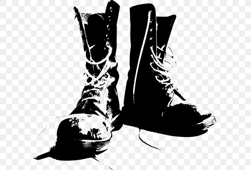 Combat Boot Soldier Military Shoe, PNG, 600x556px, Combat Boot, Army, Black And White, Boot, Foot Download Free