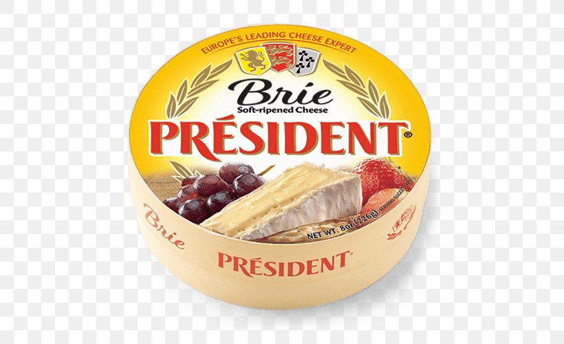 Cream Président Brie French Cuisine Cheese, PNG, 500x500px, Cream, Artisan Cheese, Brie, Butter, Camembert Download Free