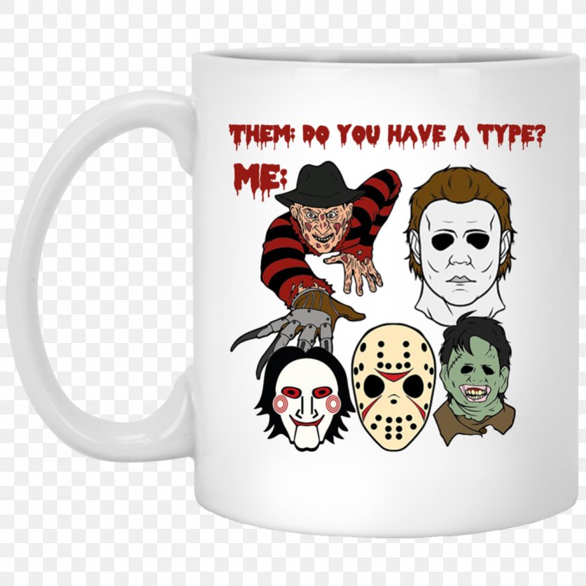 Jason Voorhees Michael Myers Freddy Krueger Leatherface Mug, PNG, 1155x1155px, Jason Voorhees, Chucky, Cup, Drinkware, Freddy Krueger Download Free