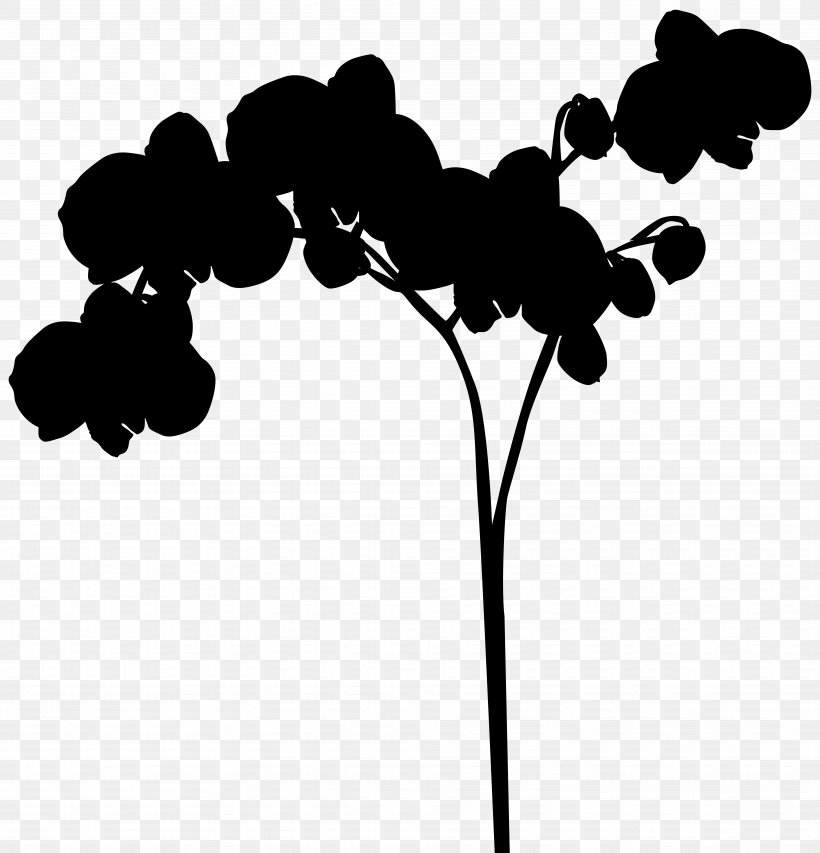 Clip Art Leaf Silhouette Plant Stem Flowering Plant, PNG, 7682x8000px, Leaf, Black M, Blackandwhite, Branch, Flower Download Free