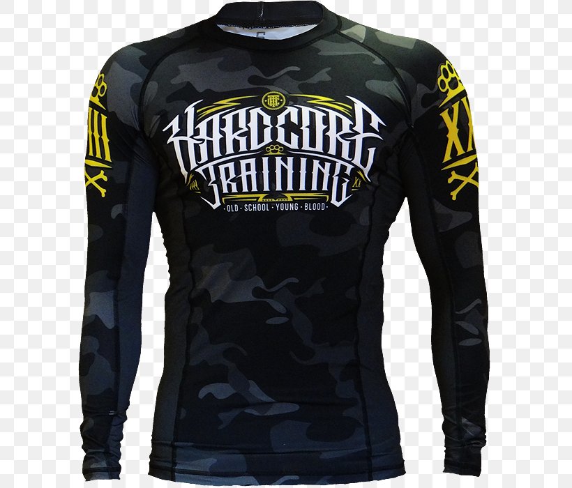 Long-sleeved T-shirt Sport Rash Guard, PNG, 700x700px, Sleeve, Black, Brand, Clothing, Combat Sport Download Free