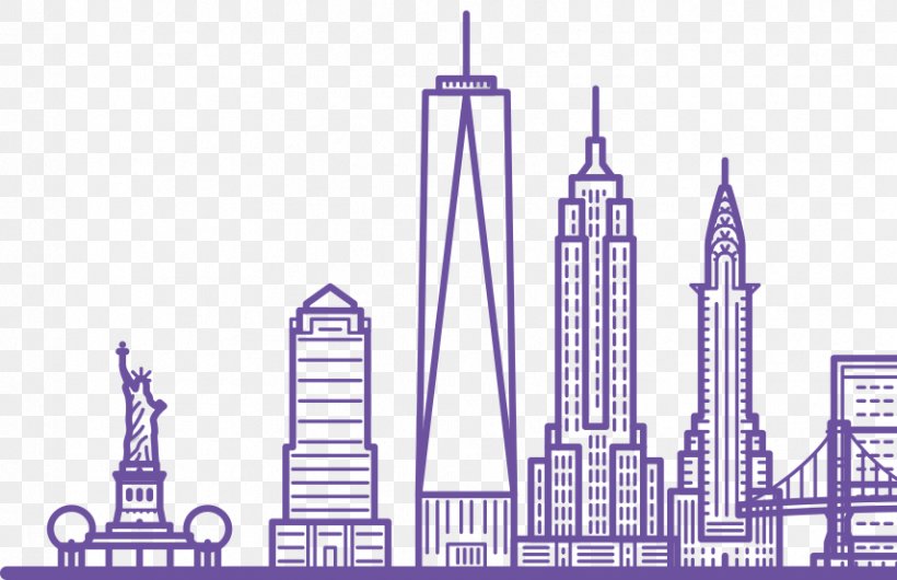 New York City Skyline Jersey City Architecture, PNG, 855x553px, New York City, Architecture, Building, City, Diagram Download Free