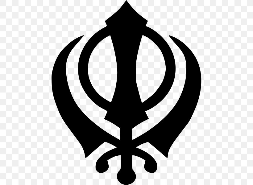 Khanda Sikhism Religion The Five Ks, PNG, 486x600px, Khanda, Black And White, Emblem Of Iran, Five Ks, Golden Temple Download Free