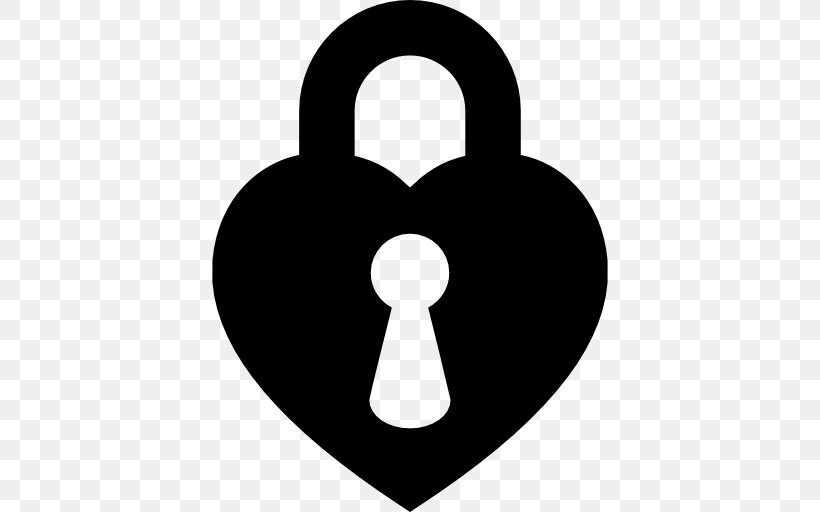 Padlock Line White Heart Font, PNG, 512x512px, Padlock, Black And White, Heart, Silhouette, Symbol Download Free