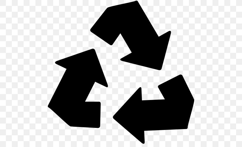 Recycling Symbol Hardesty And Son's Sanitation Inc Waste, PNG, 500x500px, Recycling Symbol, Biodegradation, Black, Black And White, Logo Download Free