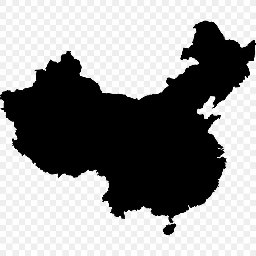 China Vector Map Drawing, PNG, 1024x1024px, China, Black, Black And White, Can Stock Photo, Drawing Download Free