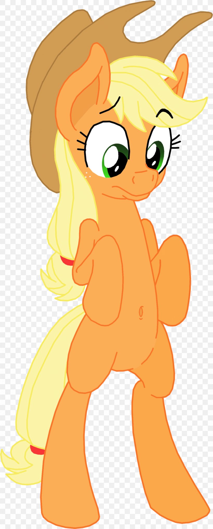 Applejack My Little Pony: Friendship Is Magic Fandom Pinkie Pie Fluttershy, PNG, 1024x2546px, Watercolor, Cartoon, Flower, Frame, Heart Download Free