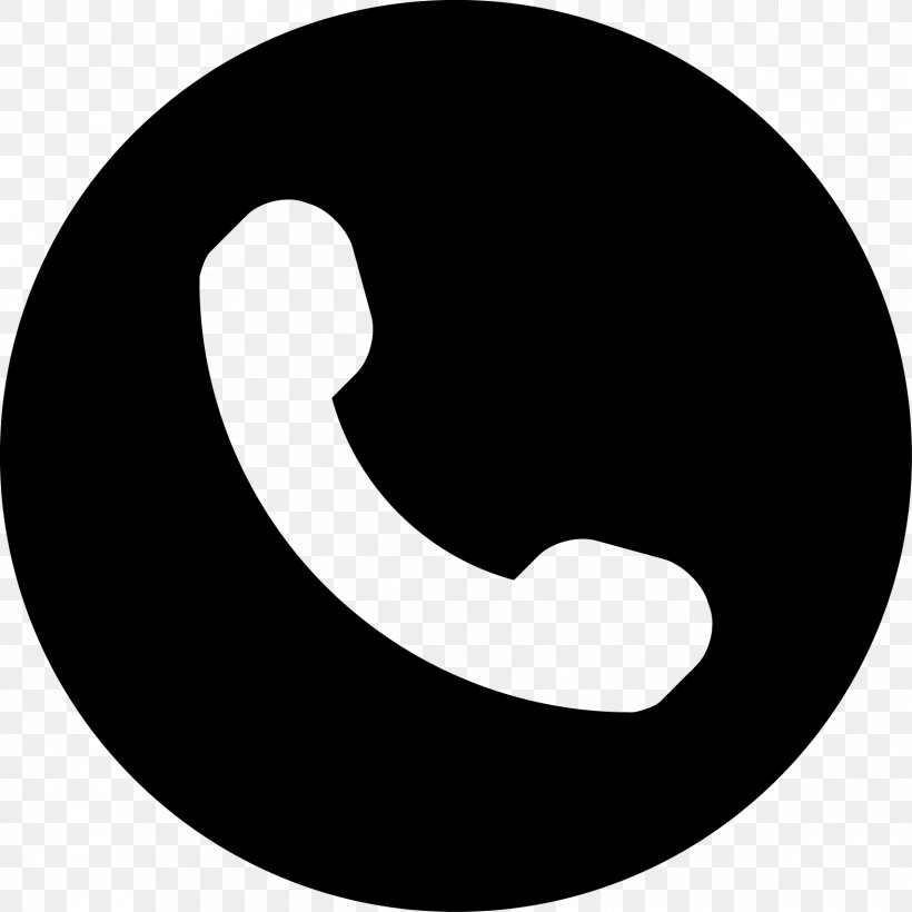 Telephone Call Symbol, PNG, 1707x1707px, Telephone, Black, Black And White, Crescent, Handset Download Free