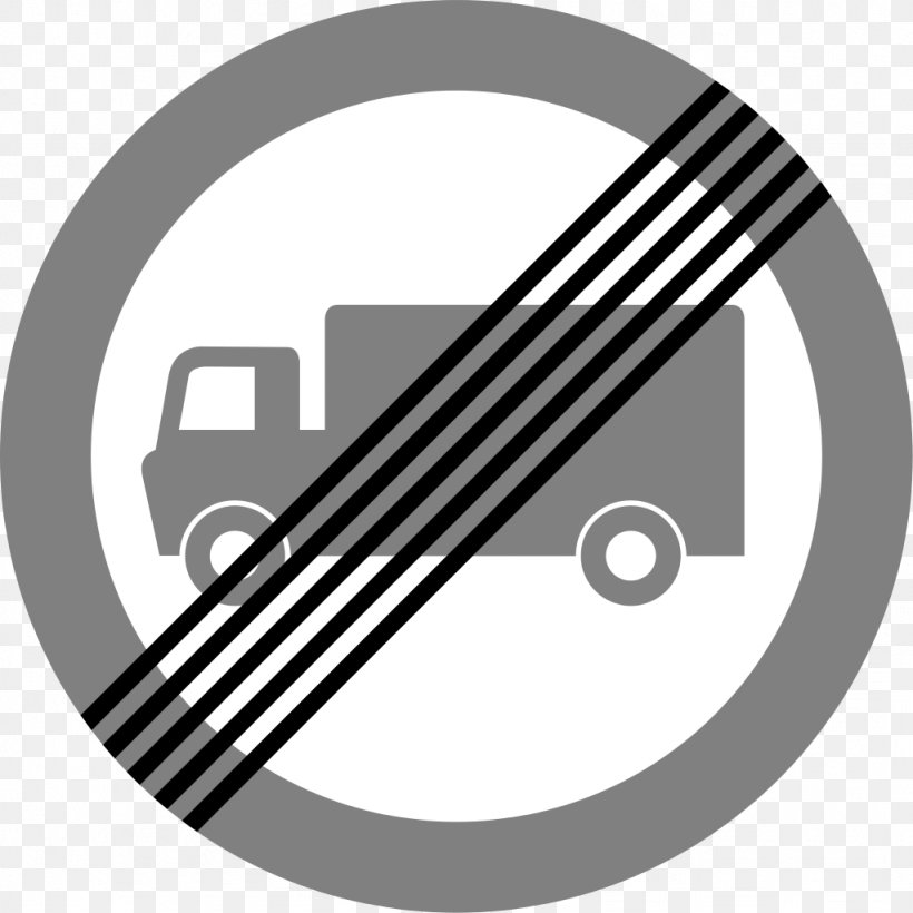 Traffic Sign Driving Large Goods Vehicle, PNG, 1024x1024px, Traffic Sign, Black And White, Brand, Driver S License, Driving Download Free