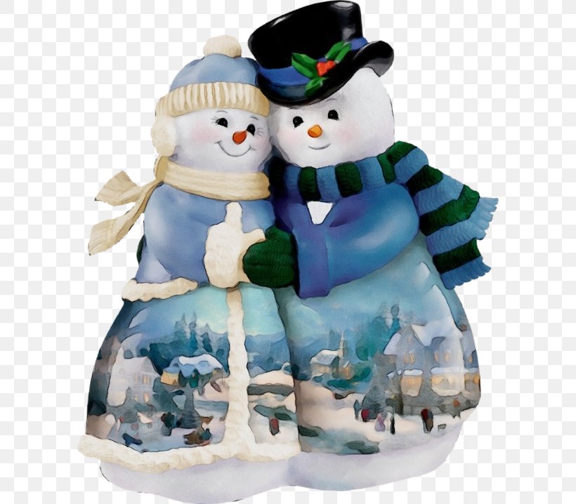 Snowman, PNG, 600x718px, Watercolor, Animal Figure, Figurine, Paint, Snow Download Free