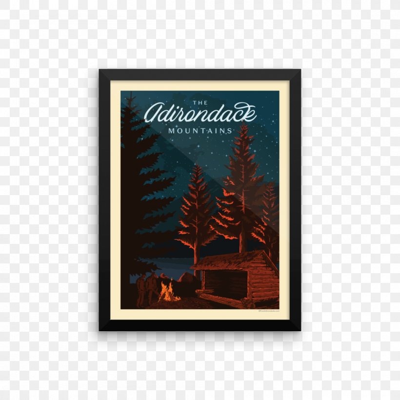 Adirondack Lean-to Adirondack Mountains Poster Picture Frames, PNG, 1000x1000px, Adirondack Leanto, Adirondack Mountains, Brand, Fire, Greeting Download Free