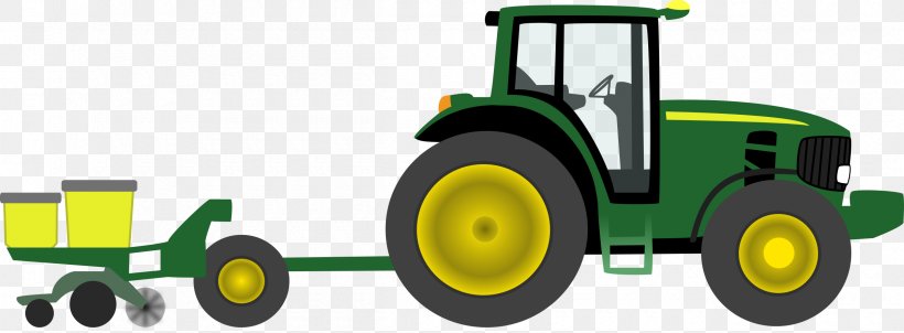 John Deere Tractor Pulling Agriculture Clip Art, PNG, 2400x886px, John Deere, Agricultural Machinery, Agriculture, Automotive Tire, Automotive Wheel System Download Free