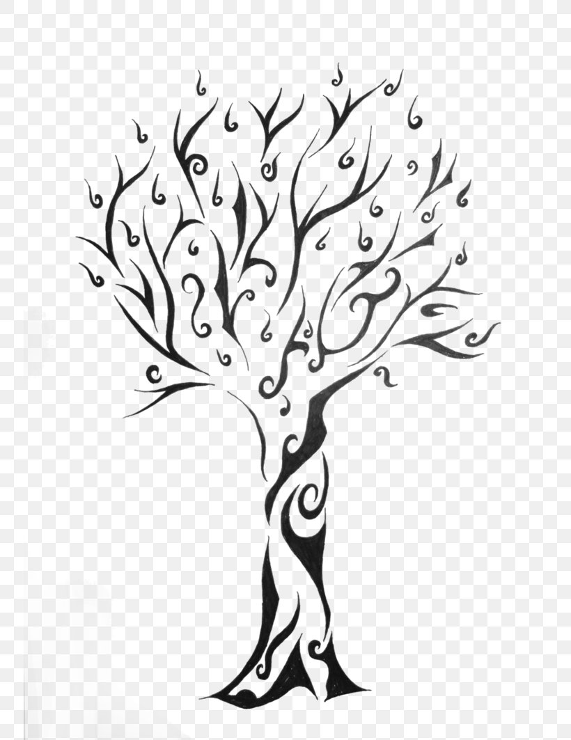 Tree Of Life Tattoo Tribe, PNG, 752x1063px, Tree, Art, Artwork, Black And  White, Branch Download Free