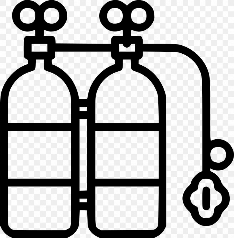 Underwater Diving Scuba Diving Breathing Gas Scuba Set Clip Art, PNG, 981x998px, Underwater Diving, Advanced Open Water Diver, Area, Black And White, Breathing Gas Download Free