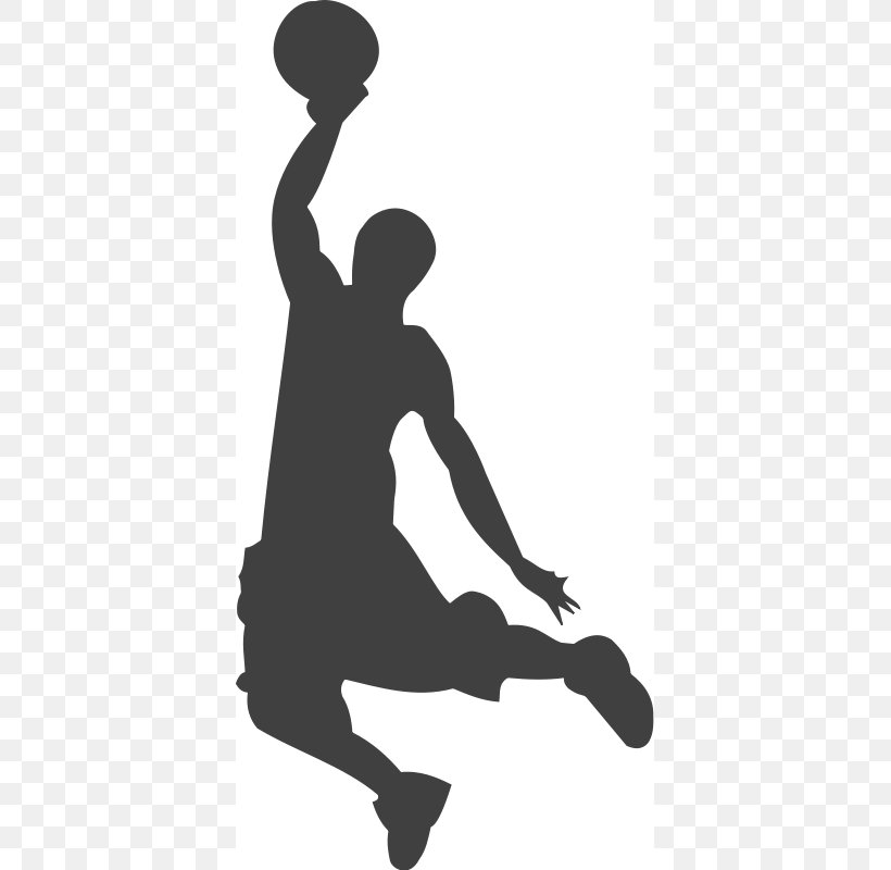 Basketball Slam Dunk Sport Clip Art, PNG, 385x800px, Basketball, Arm, Ball, Black And White, Boy Download Free