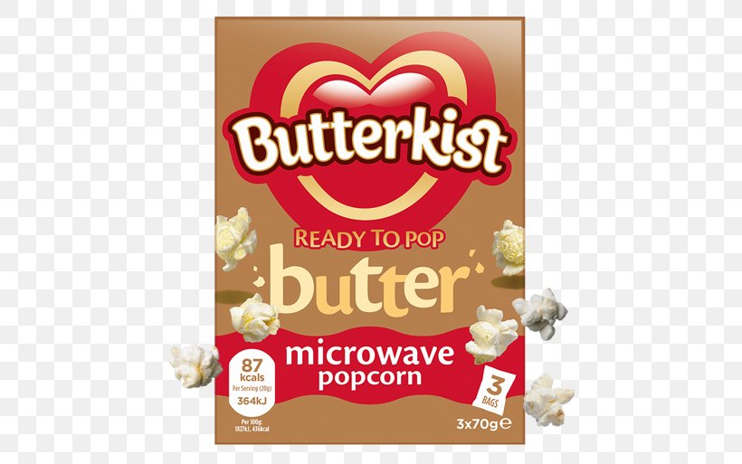 Microwave Popcorn Butterkist Salt, PNG, 500x513px, Popcorn, Brand, Butter, Butterkist, Cake Download Free