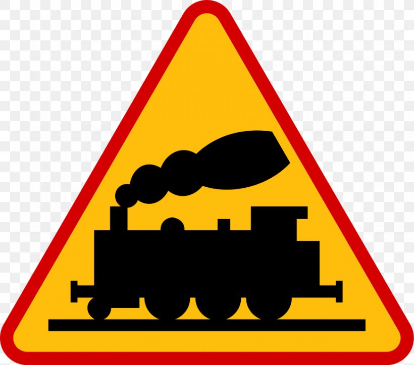 Rail Transport Warning Sign Level Crossing Road, PNG, 870x768px, Rail Transport, Area, Boom Barrier, Carriageway, Highway Download Free