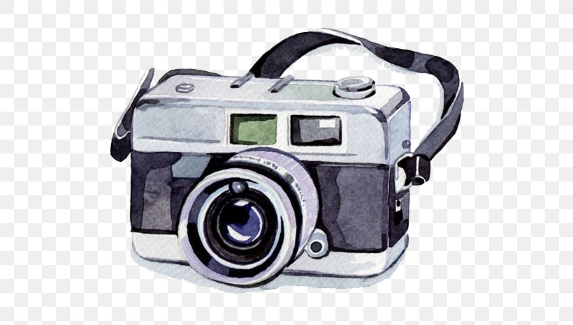 Watercolor Painting Camera Photography Illustration, PNG, 600x466px, Camera, Art, Camera Accessory, Camera Lens, Cameras Optics Download Free