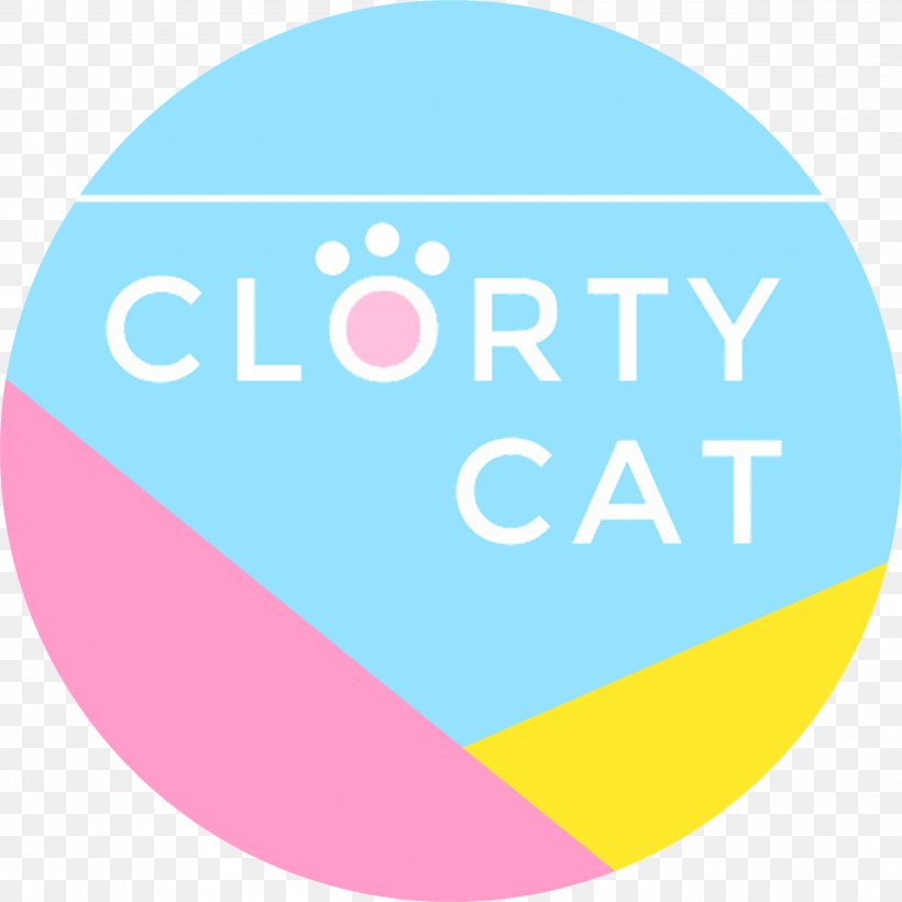Clorty Cat Logo Brand Clip Art Font, PNG, 2746x2746px, Logo, Area, Brand, Pink, Point Download Free