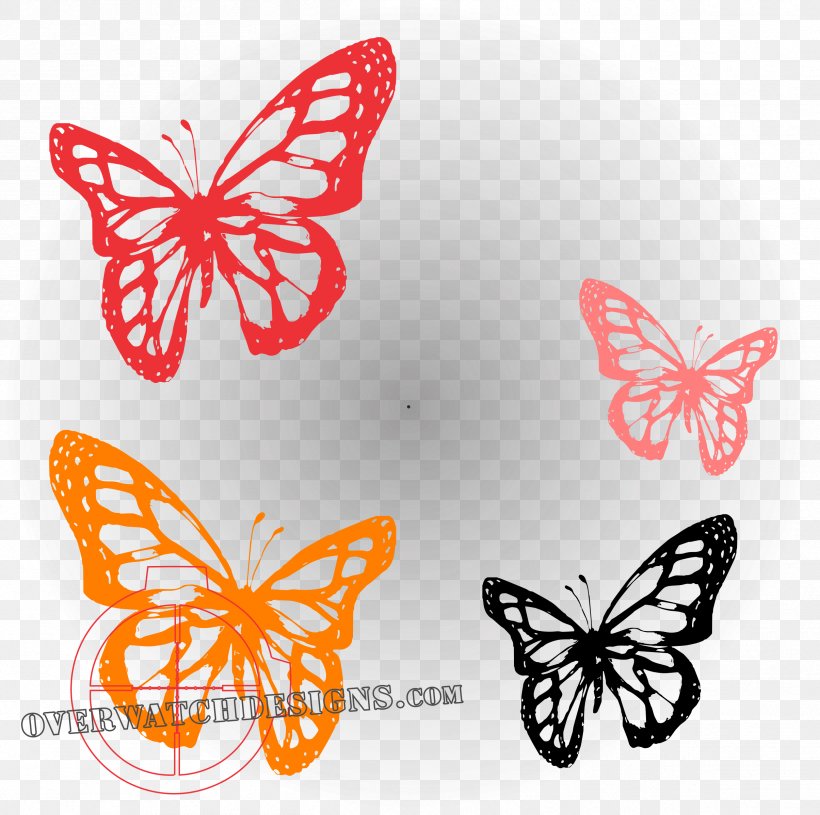 Desktop Wallpaper Monarch Butterfly Peach Flower Image, PNG, 2409x2396px, 1610, Monarch Butterfly, Brush Footed Butterfly, Butterfly, Color Download Free