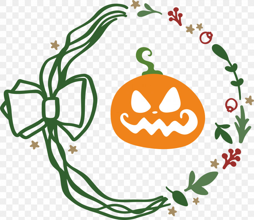 Happy Halloween, PNG, 3000x2601px, Happy Halloween, Cartoon, Flower, Fruit, Leaf Download Free