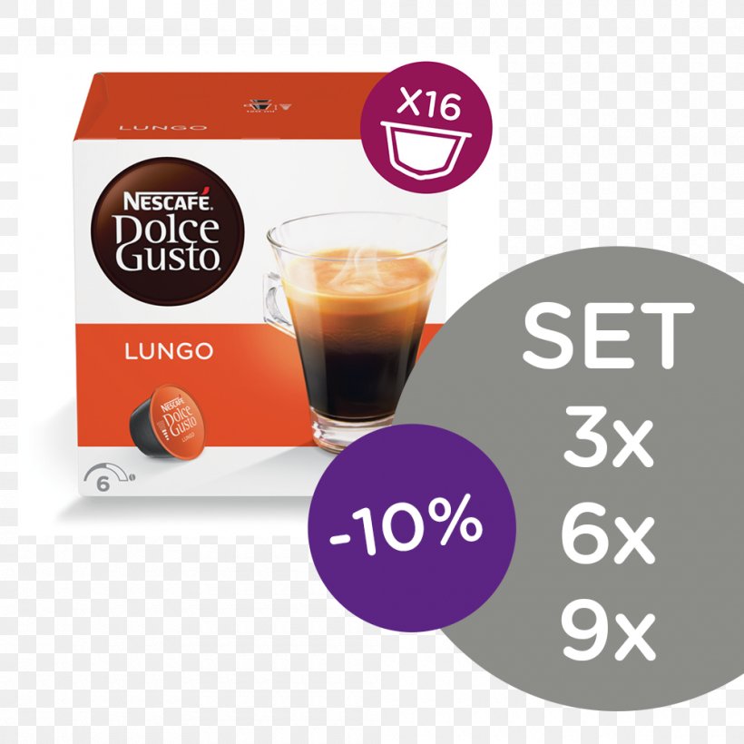 Lungo Dolce Gusto Coffee Café Au Lait Latte, PNG, 1000x1000px, Lungo, Brand, Cafe Au Lait, Caffeine, Coffee Download Free