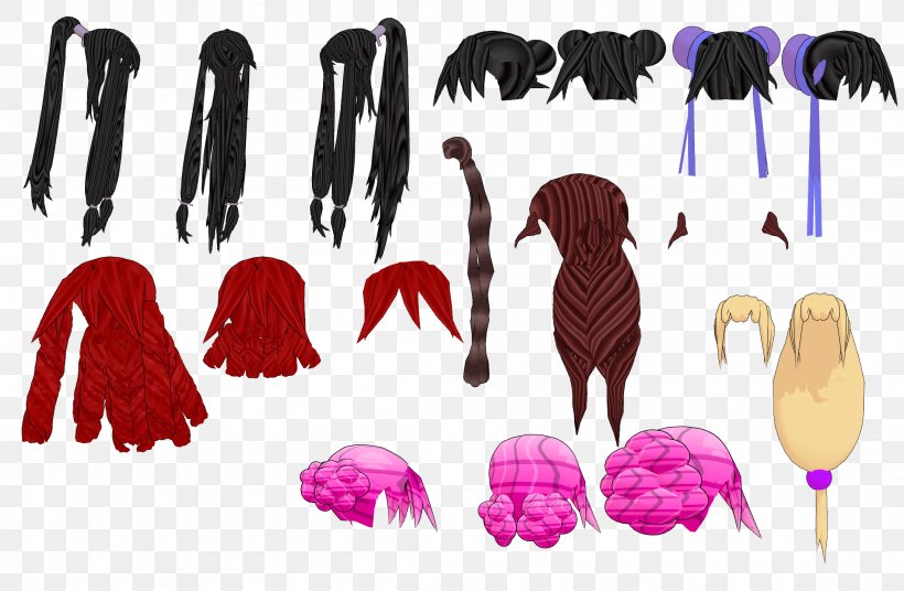 MikuMikuDance Hair Braid Ponytail Hatsune Miku, PNG, 2202x1440px, Watercolor, Cartoon, Flower, Frame, Heart Download Free