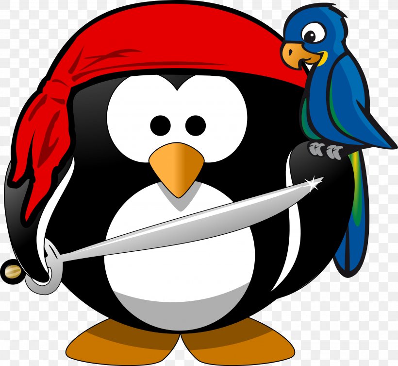 Penguin T-shirt Image Piracy Clip Art, PNG, 2980x2738px, Penguin, Animal, Beak, Bird, Cartoon Download Free