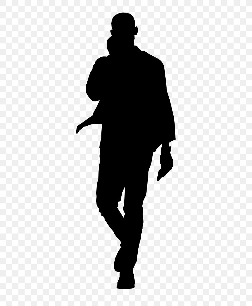Silhouette Stock Footage Clip Art, PNG, 423x996px, Silhouette, Black, Black And White, Fictional Character, Human Behavior Download Free