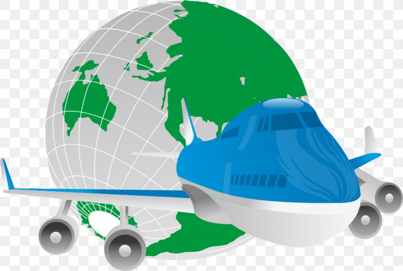 Airplane Globe Trademark, PNG, 894x601px, Airplane, Air Travel, Blue, Globe, Green Download Free