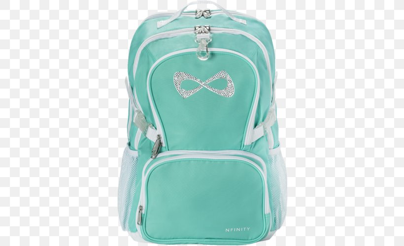 Nfinity Athletic Corporation Backpack Cheerleading Nfinity Sparkle Bag, PNG, 500x500px, Nfinity Athletic Corporation, Aqua, Backpack, Bag, Business Download Free