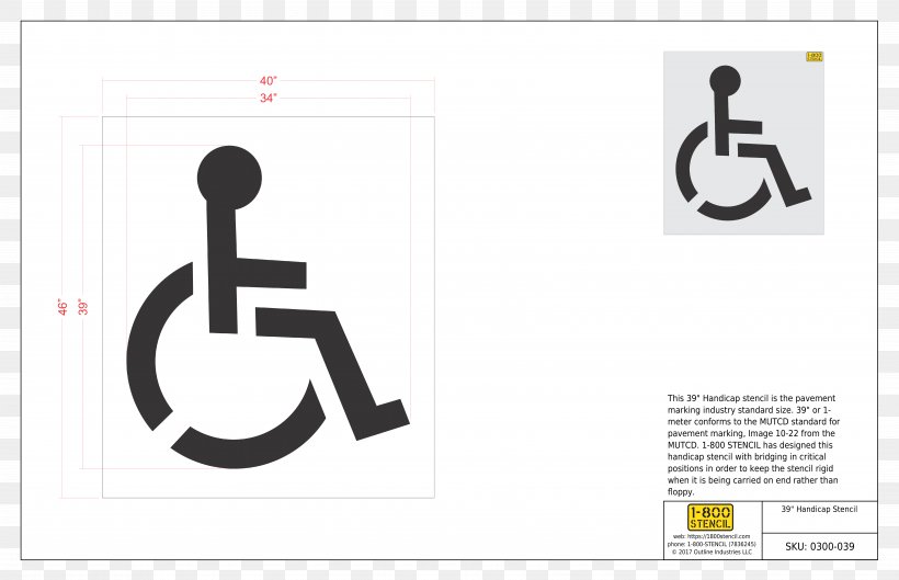 Disabled Parking Permit Stencil Disability Car Park, PNG, 6803x4394px, Disabled Parking Permit, Area, Art, Brand, Car Park Download Free