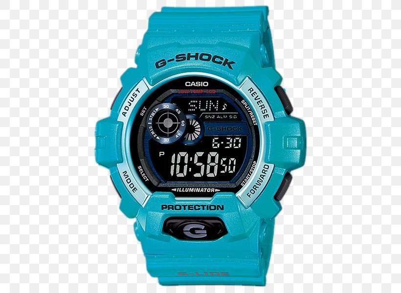 G-Shock Shock-resistant Watch Casio Illuminator, PNG, 500x600px, Gshock, Aqua, Blue, Brand, Casio Download Free