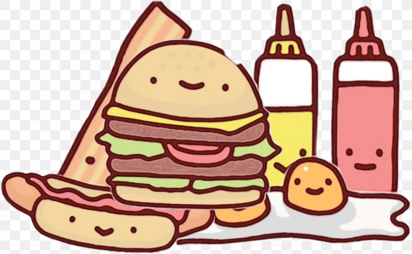 Junk Food Cartoon, PNG, 1654x1024px, Watercolor, Junk Food, Meal, Mitsui Cuisine M, Paint Download Free