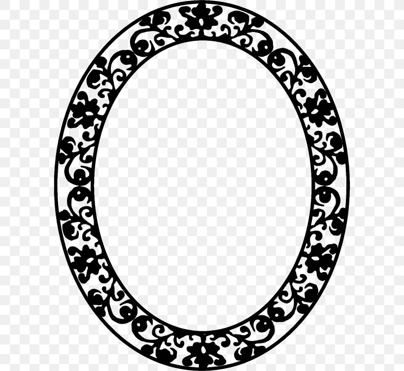 Picture Frames Oval Clip Art, PNG, 602x754px, Picture Frames, Area, Black, Black And White, Computer Software Download Free