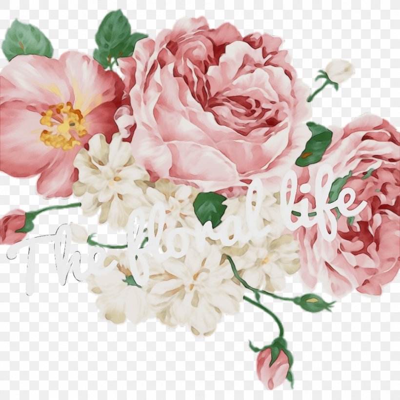 Watercolor Pink Flowers, PNG, 960x960px, Watercolor, Artificial Flower, Bouquet, Chinese Peony, Common Peony Download Free