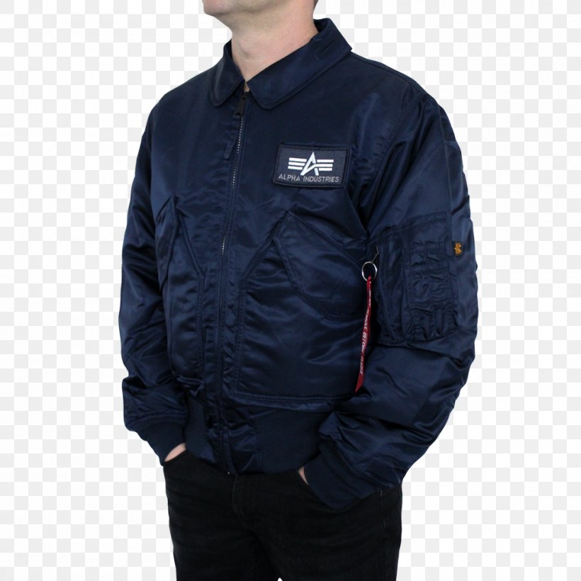 Alpha Industries CWU 45/P Flight Jacket Coat Sweater, PNG, 1000x1000px, Jacket, Blue, Coat, Electric Blue, Fashion Download Free