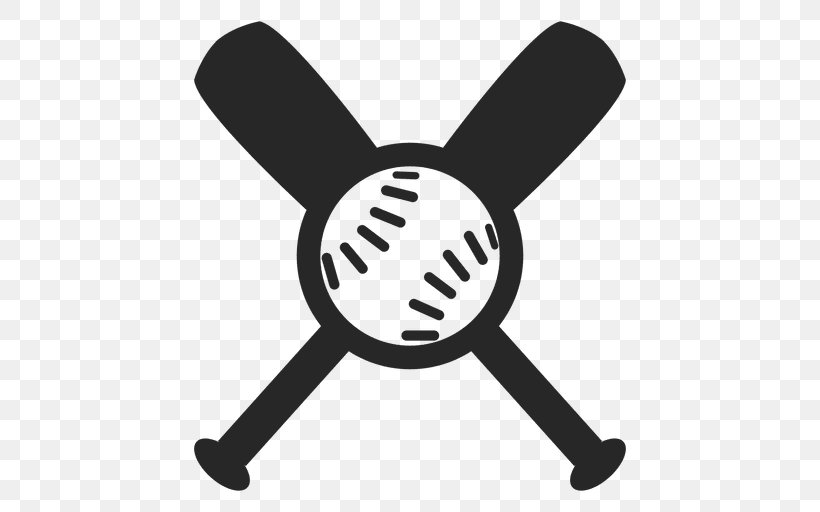 Clip Art Baseball Bats Desktop Wallpaper, PNG, 512x512px, Baseball Bats, Ball, Baseball, Black And White, Cricket Download Free