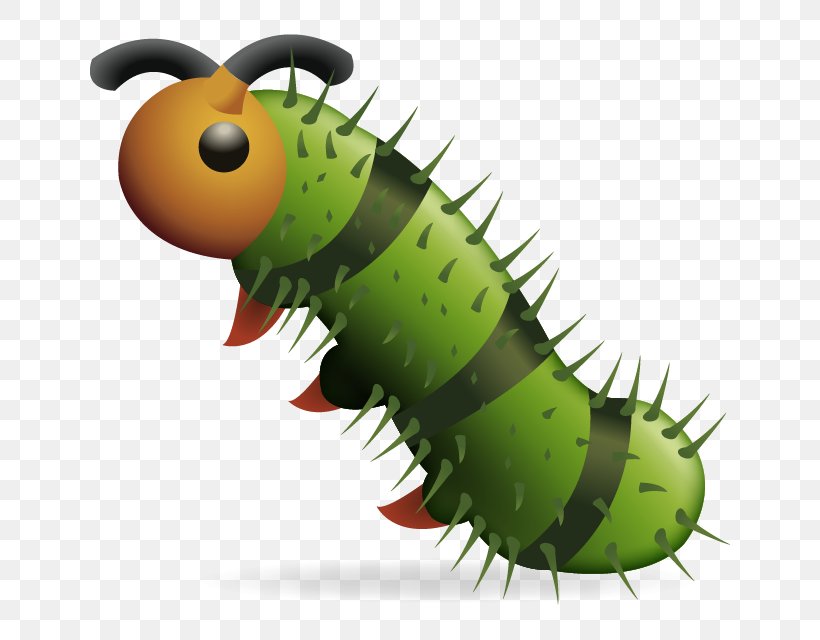 Emoji IPhone Caterpillar, PNG, 640x640px, Emoji, Caterpillar, Emojipedia, Insect, Invertebrate Download Free