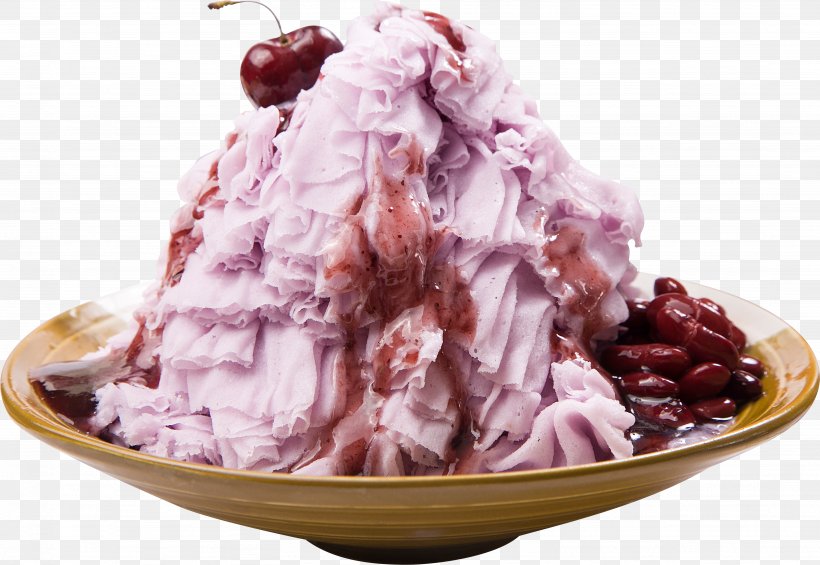 Ice Cream Sundae Red Bean Ice Gelato Frozen Yogurt, PNG, 3692x2547px, Ice Cream, Adzuki Bean, Cream, Dairy Product, Dessert Download Free