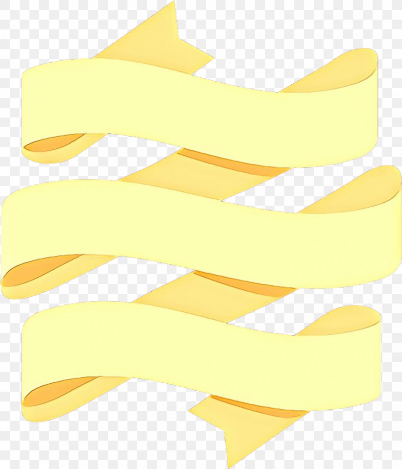 Yellow Line Material Property Font Ribbon, PNG, 876x1024px, Yellow, Line, Material Property, Ribbon Download Free