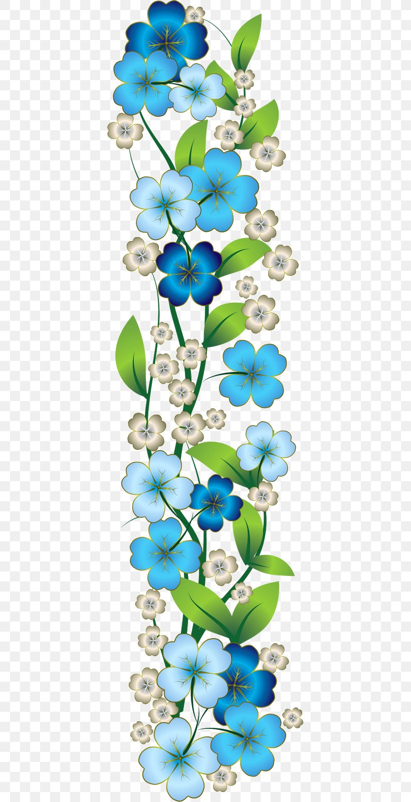 Blue Rose Flower Clip Art, PNG, 391x1600px, Blue Rose, Blue, Blue Flower, Branch, Color Download Free