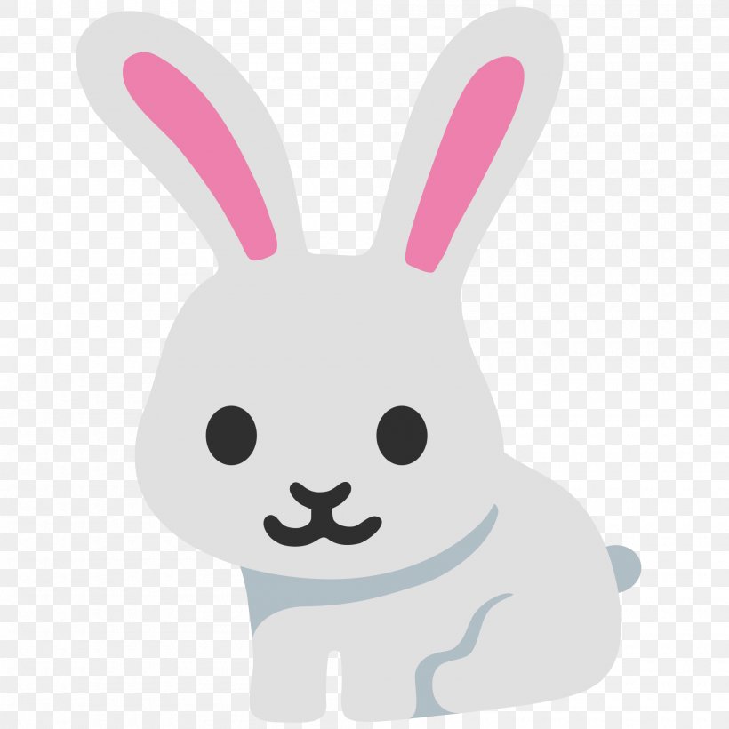 Easter Bunny Domestic Rabbit Emoji Clip Art, PNG, 2000x2000px, Easter Bunny, Android Oreo, Domestic Rabbit, Emoji, Emoticon Download Free