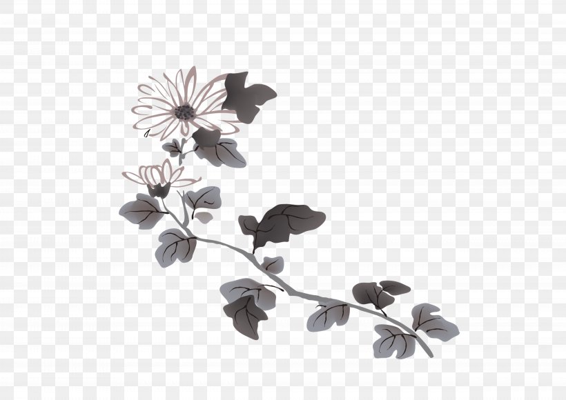 Four Gentlemen Bamboo Plum Blossom Chrysanthemum, PNG, 4961x3510px, Four Gentlemen, Art, Bamboo, Birdandflower Painting, Black And White Download Free