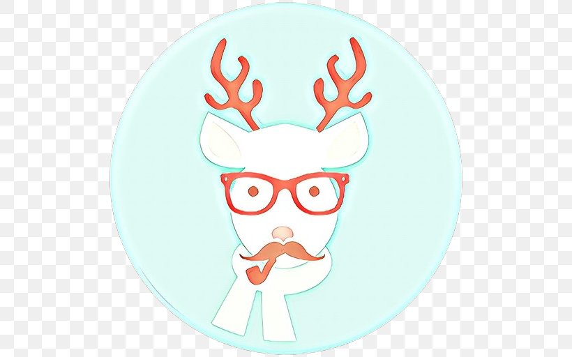 Reindeer, PNG, 512x512px, Face, Antler, Cartoon, Deer, Glasses Download Free