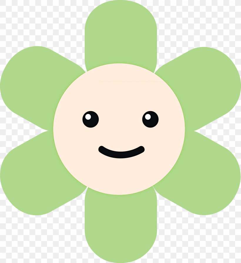 Smile Smiling, PNG, 2746x3000px, Smile, Cartoon, Character, Flower, Green Download Free