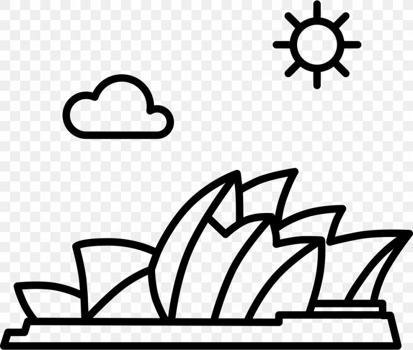 Sydney Opera House Drawing Clip Art, PNG, 980x830px, Sydney Opera House, Area, Art, Australia, Black Download Free