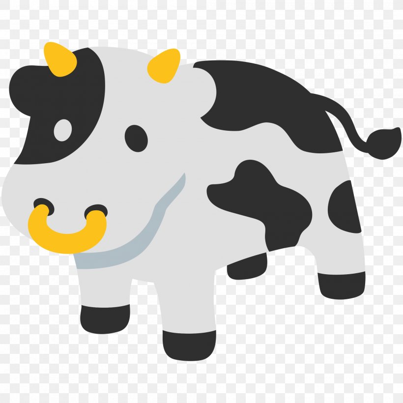 Cattle Emoji Train Symbol SMS, PNG, 2000x2000px, Cattle, Android, Cartoon, Cattle Like Mammal, Dairy Cow Download Free