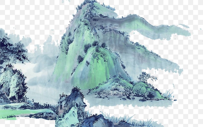 China Chinese Painting Landscape Painting Ink Wash Painting, PNG, 1024x640px, China, Art, Brush, Calligraphy, Chinese Art Download Free