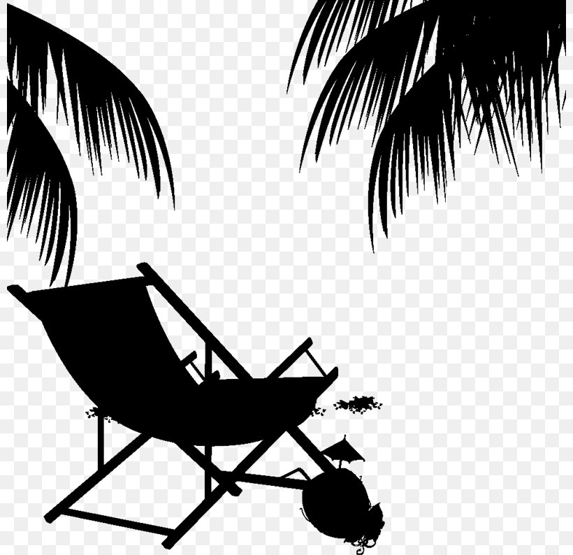 Clip Art Eames Lounge Chair, PNG, 800x794px, Eames Lounge Chair, Arecales, Beach, Blackandwhite, Captain Underpants Download Free